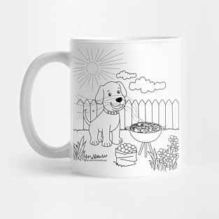 BBQ! Coloring Your Own T-shirt Mug